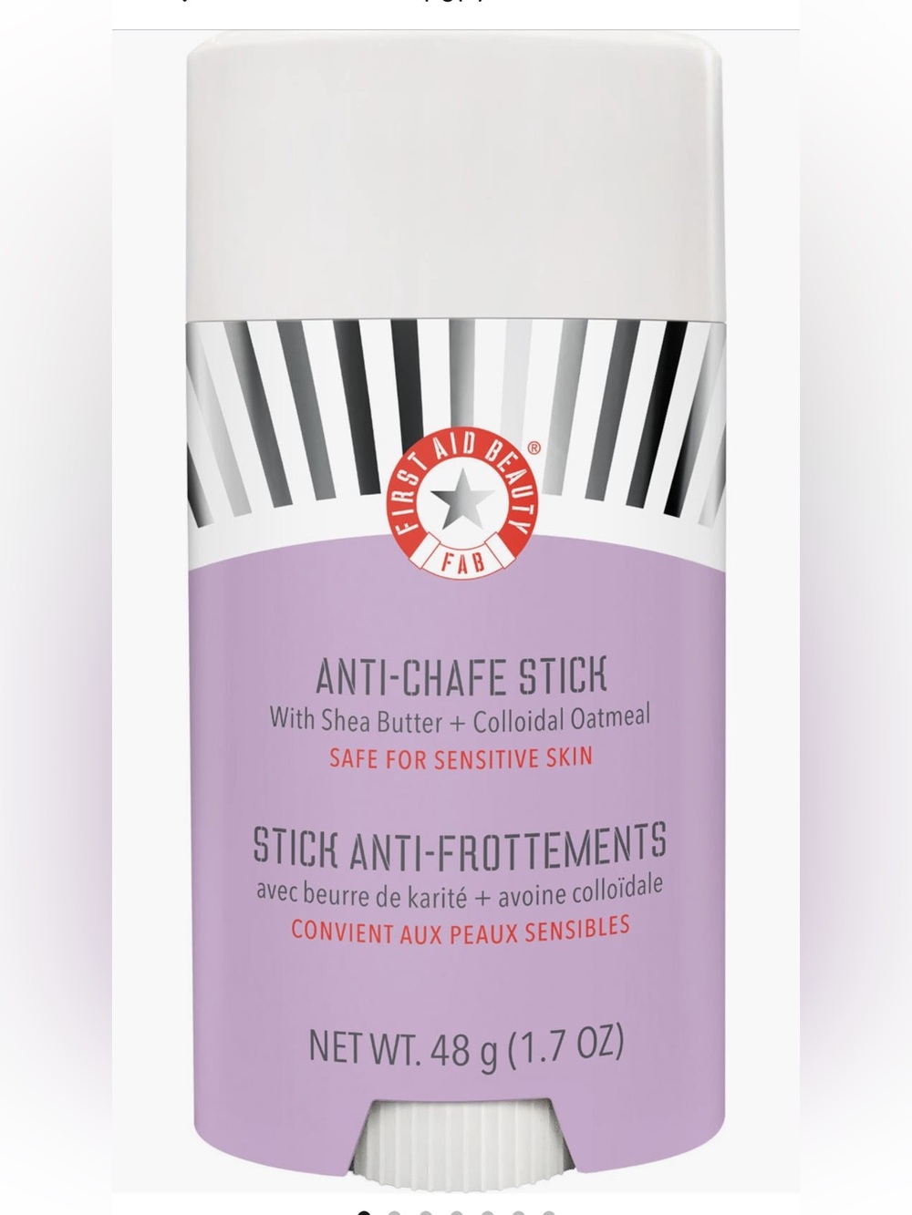 First Aid Beauty Anti-Chafe Stick with Shea Butter + Colloidal Oatmeal 1.7oz